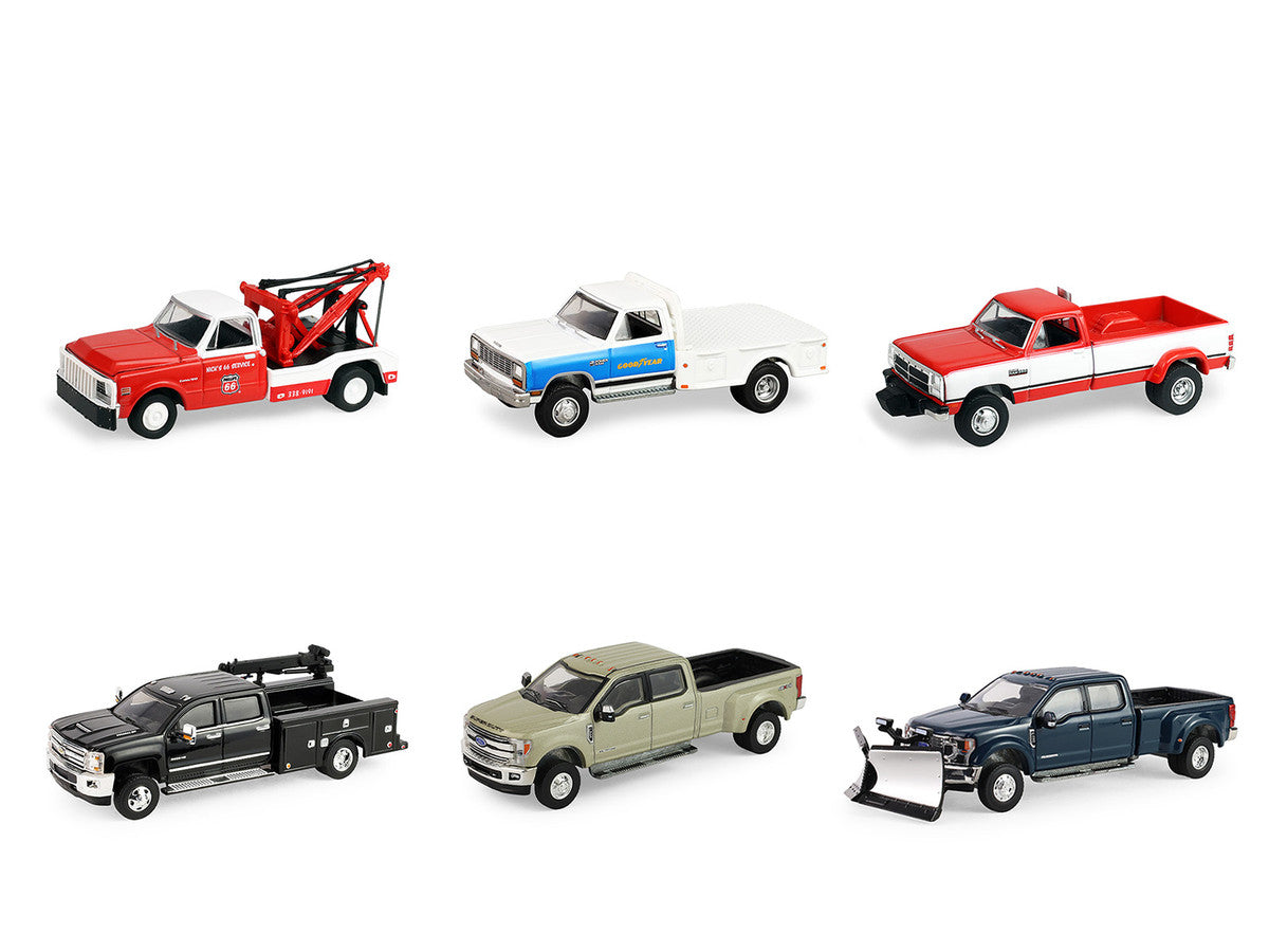 "Dually Drivers" Series 17 Set of 6 pieces 1/64 Diecast Model Cars by Greenlight Greenlight