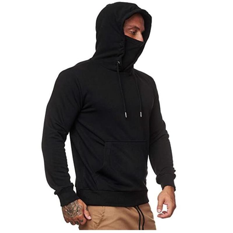 Men's Solid Color Plus Fleece Hoodie Sweatshirt Best YouTube Store