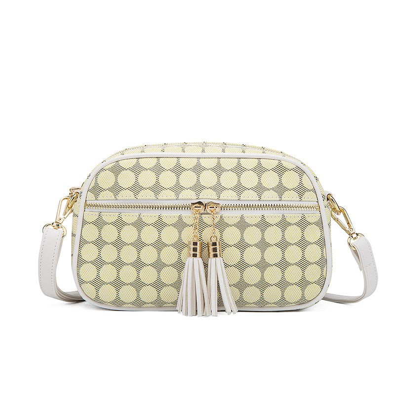 Fashion Polka Dot Four-piece Mother-in-law Bag With Tassel Crossbody Best YouTube Store