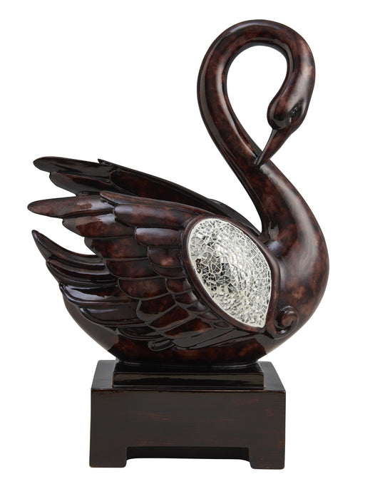 17" Marbleized Cherry Brown Dove Figurine Sculpture W2B