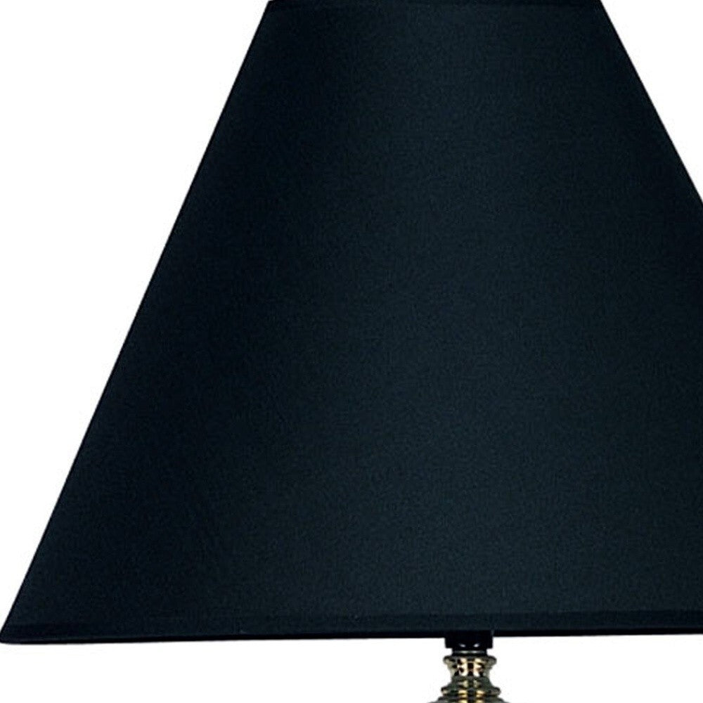 Gold and Navy Blue Table Lamp with Navy Blue Shade W2B
