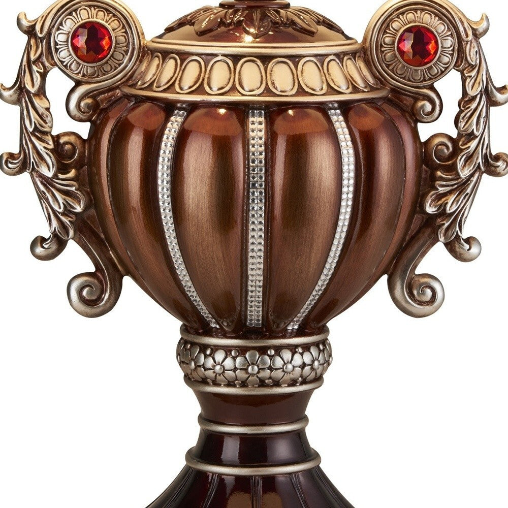 Tall Bronze Urn Shaped Table Lamp W2B