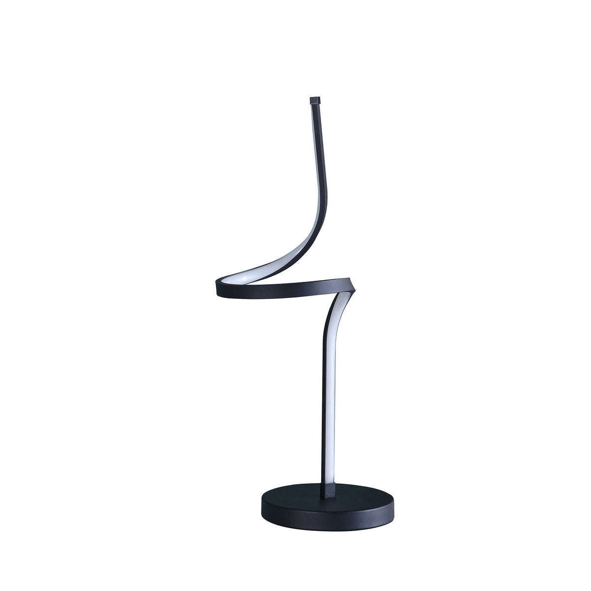 22" Black Bedside Led Table Lamp W2B