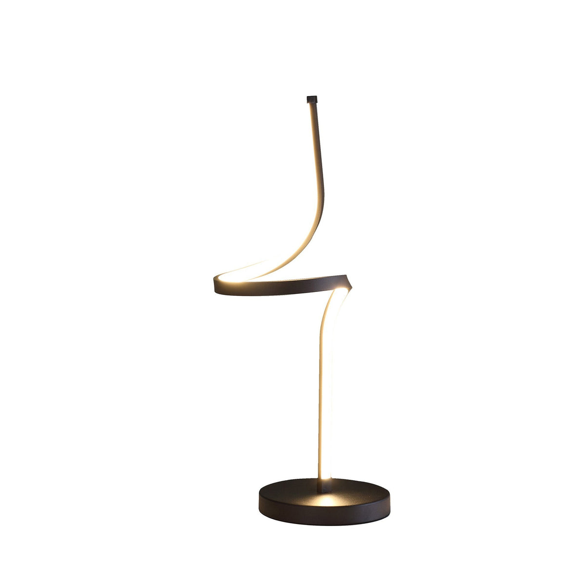 22" Black Bedside Led Table Lamp W2B