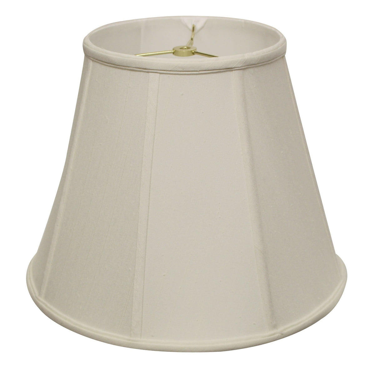 20" White Slanted Empire Monay Shantung Lampshade W2B