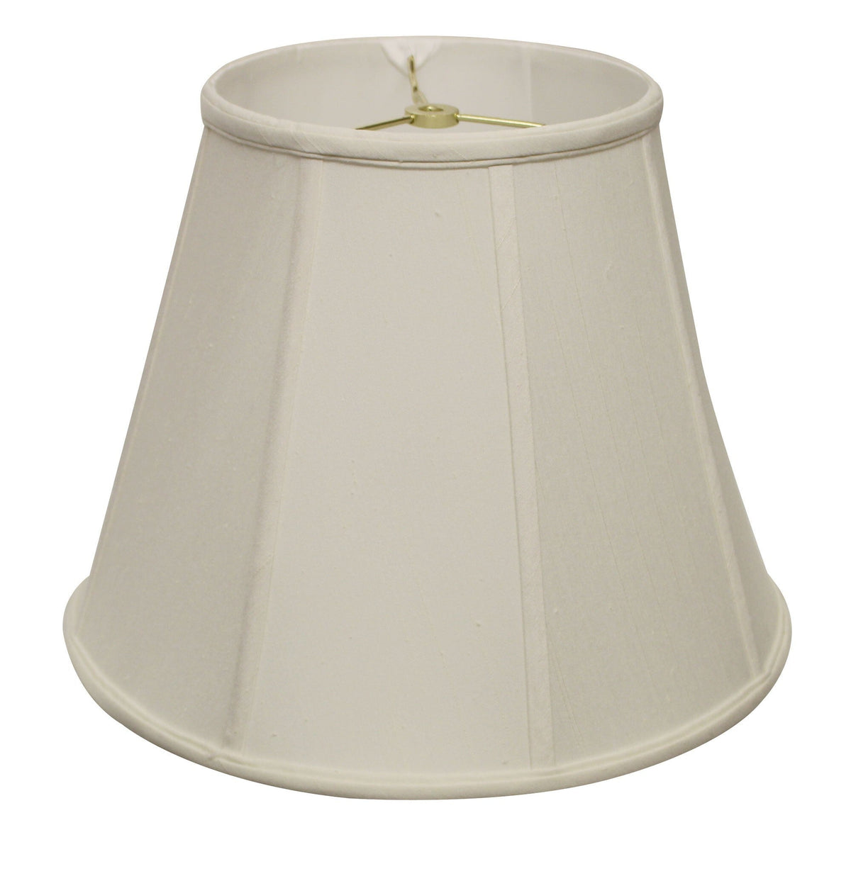 20" White Slanted Empire Monay Shantung Lampshade W2B