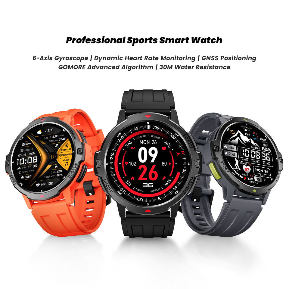Latest Waterproof 3ATM GPS Smartwatch LadyShow.Store