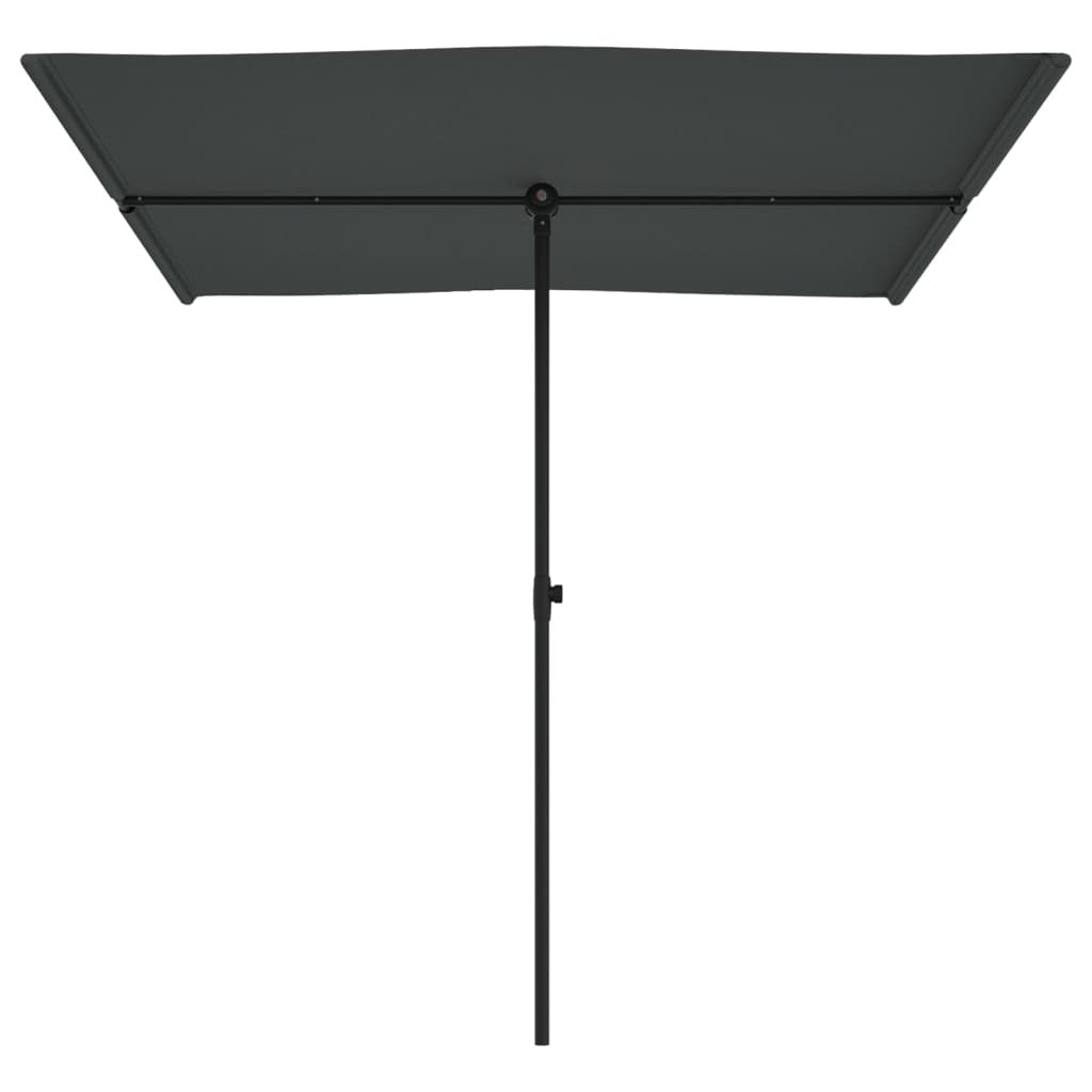 Garden Parasol with Aluminum Pole 6.6'x4.9'Anthracite W2B