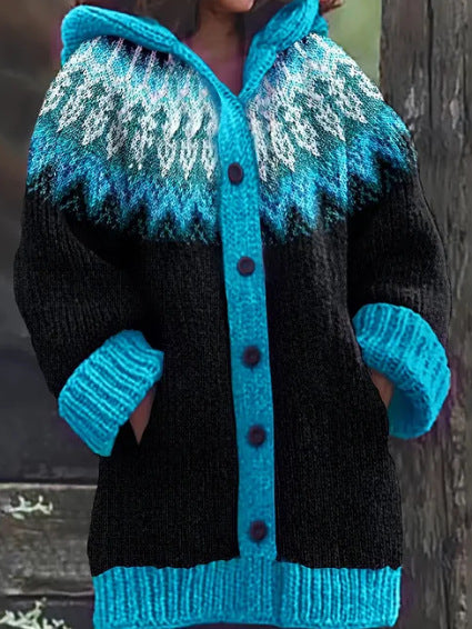 New Animal 3D Printed Casual Hooded Cloak Jacket Accent Plus