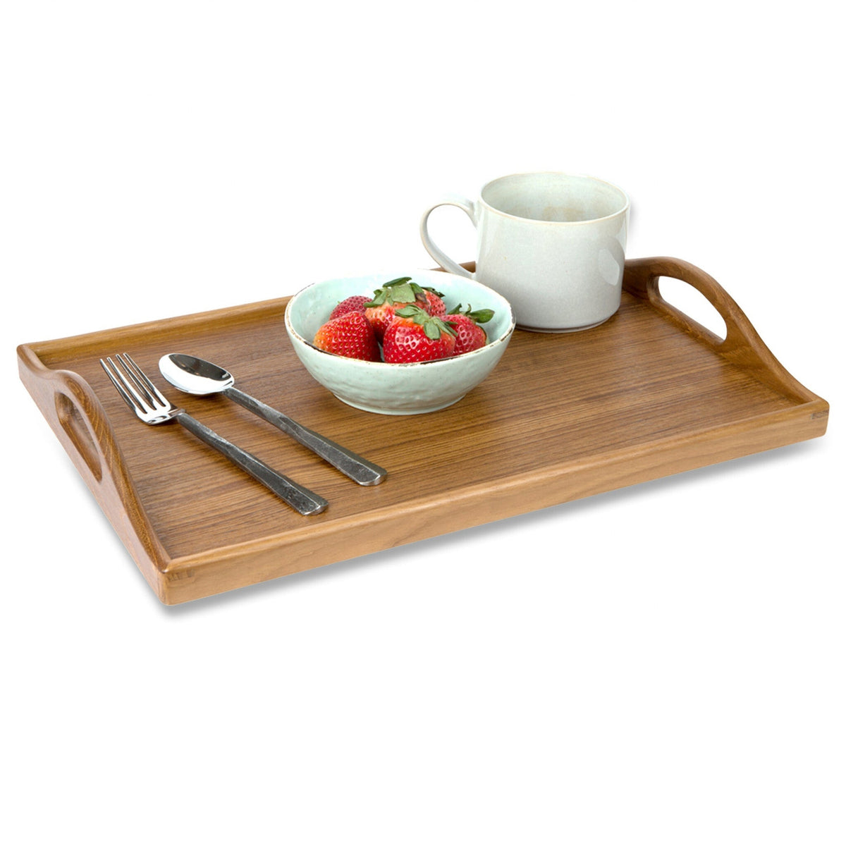 Designer Solid Teak 19" Serving Tray W2B