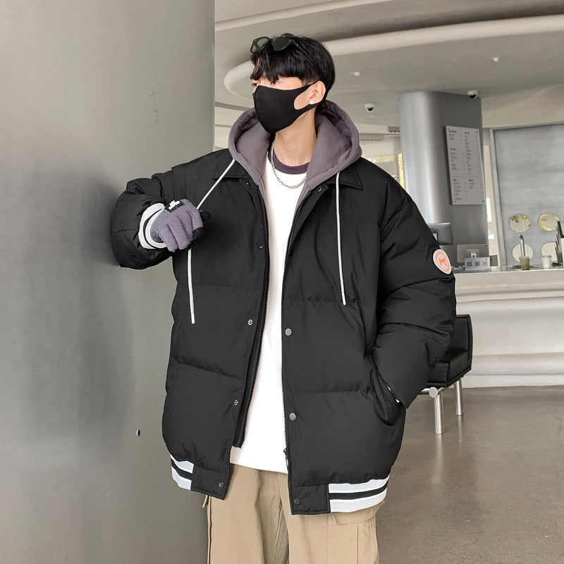 New White Duck Down Thickened Warm Couple Coat CJD
