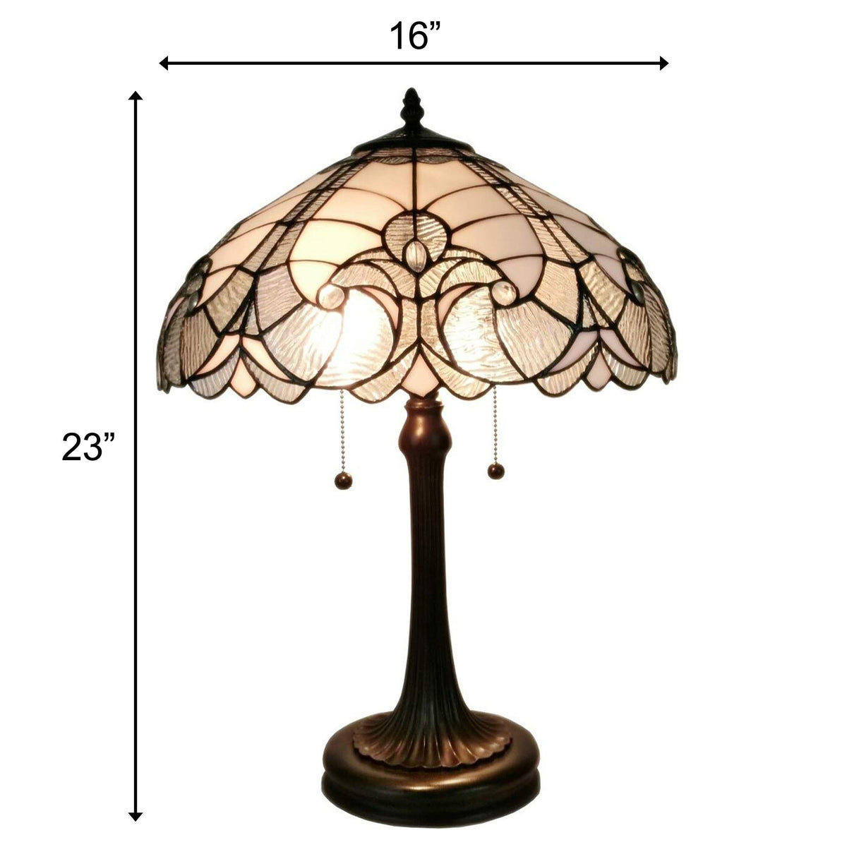 24" Dark Brown Metal Two Light Candlestick Table Lamp With Dark Brown Shade W2B