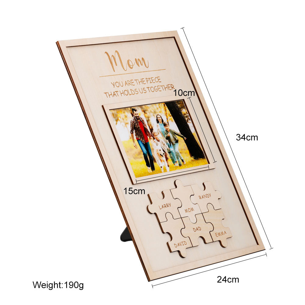 Mother's Day Gift Wooden Puzzle Frame Personalized DIY Commemorative Gift CJD