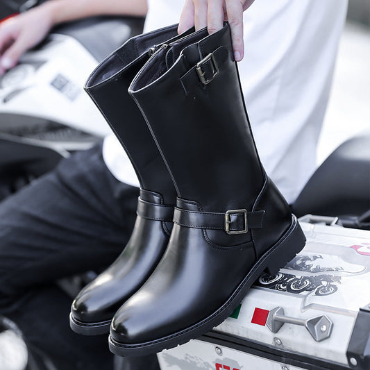 Men's Side-zip Motorcycle Boots Best YouTube Store
