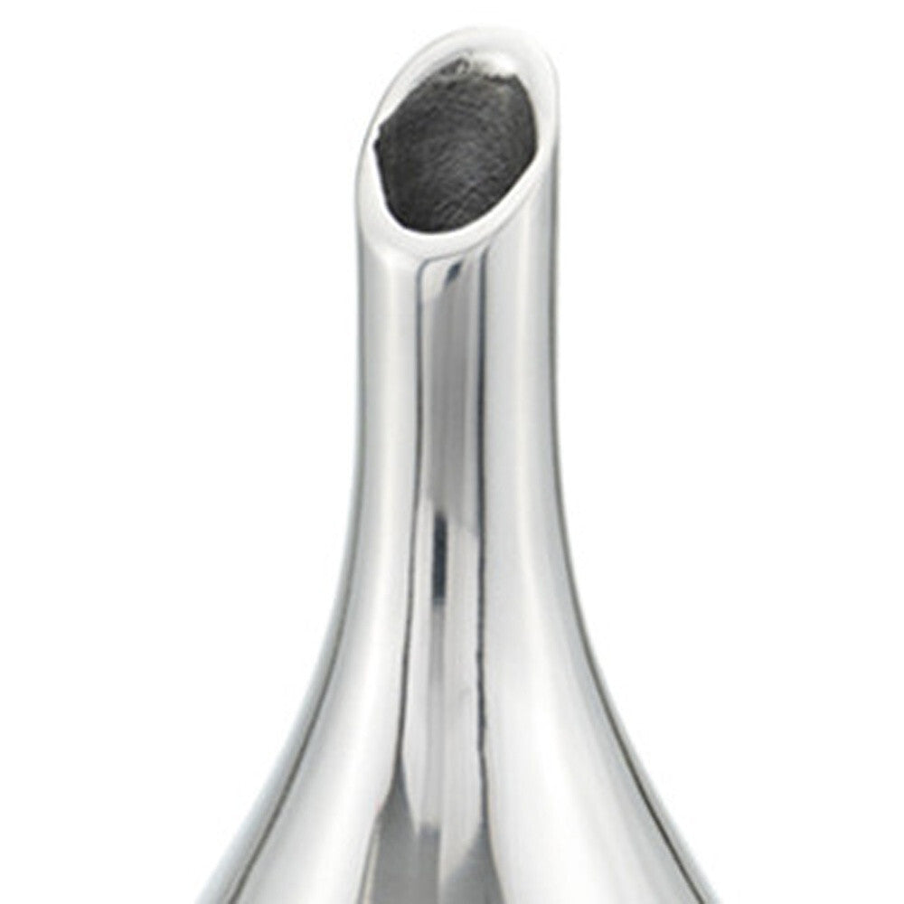 16" Silver Bud Aluminum Table Vase W2B