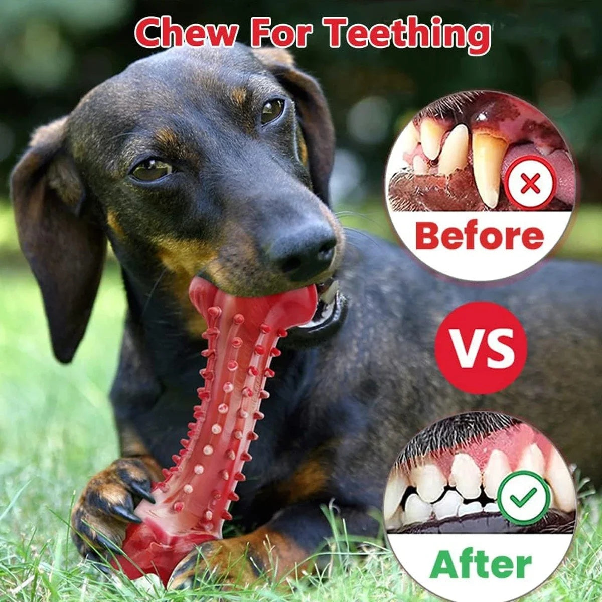 Natural Rubber Chew Toy Suitable For Aggressive Dogs - Durable And Long-Lasting Suitable For Dogs Chewing Heavy Objects LadyShow.Store