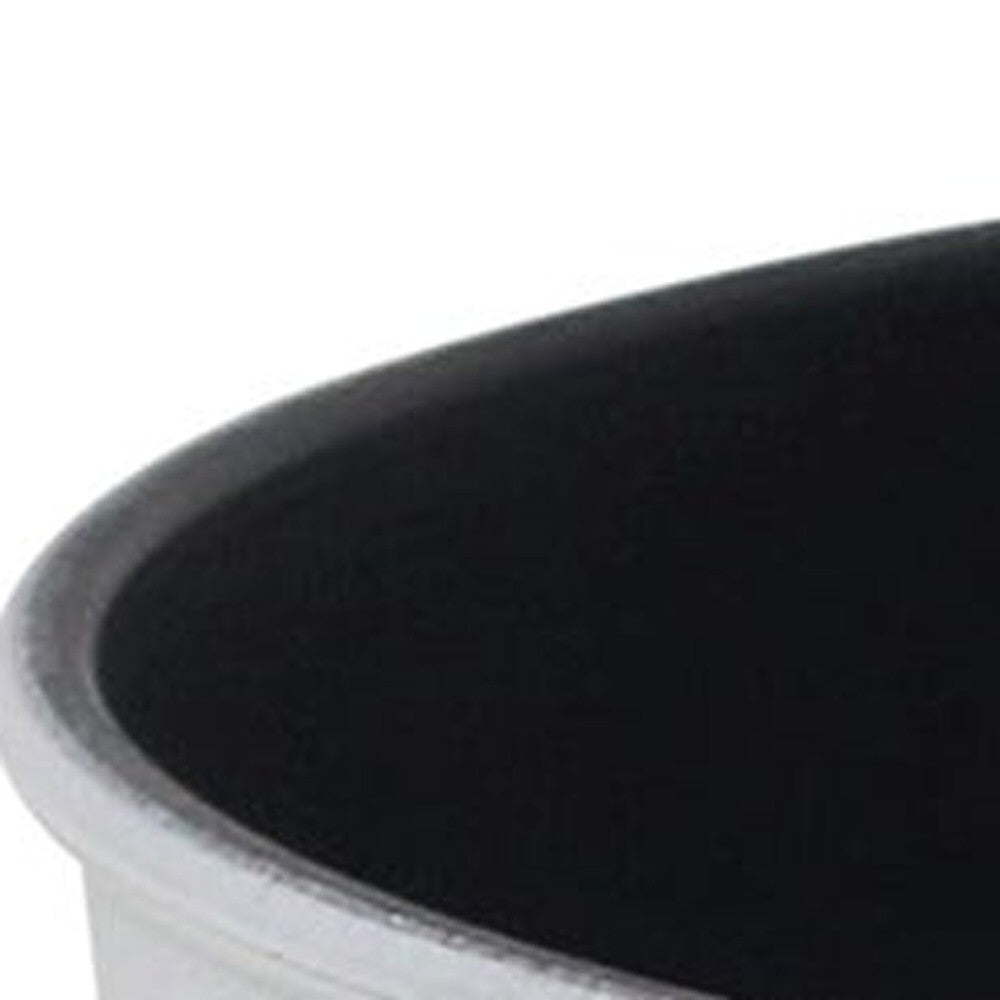 11" White Recycled Plastic Indoor Outdoor Round Pot Planter W2B