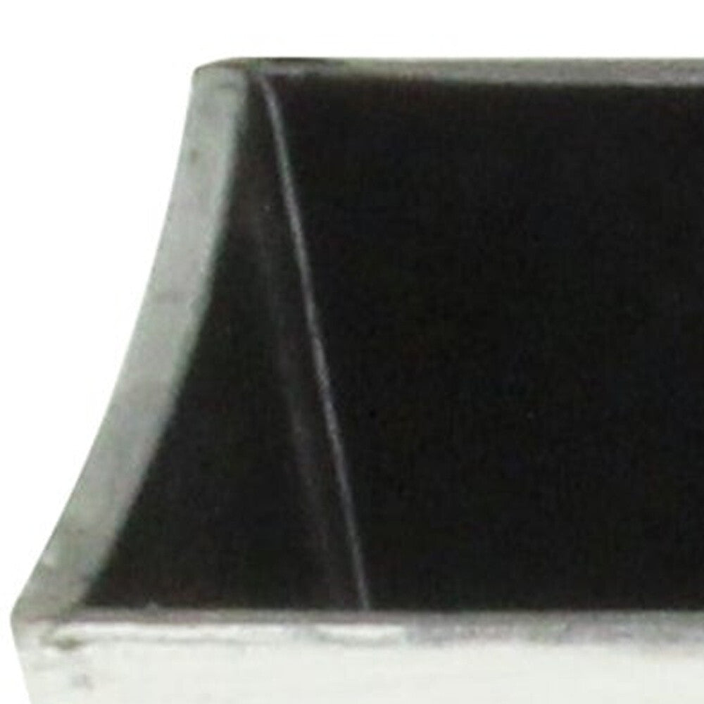 8" Silver Recycled Plastic Indoor Outdoor Rectangular Planter Box W2B