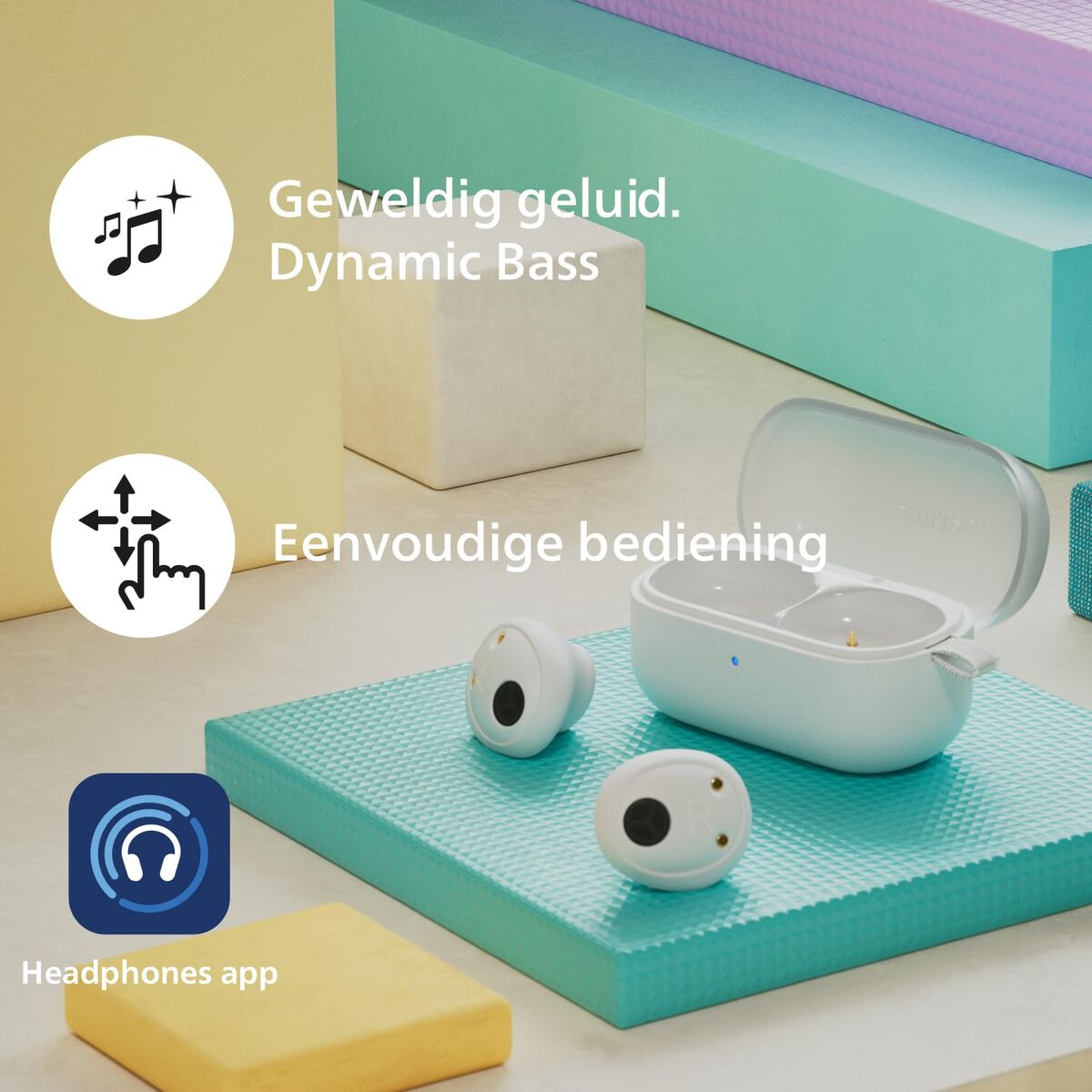 Headphones Philips TAT2149WT White-2
