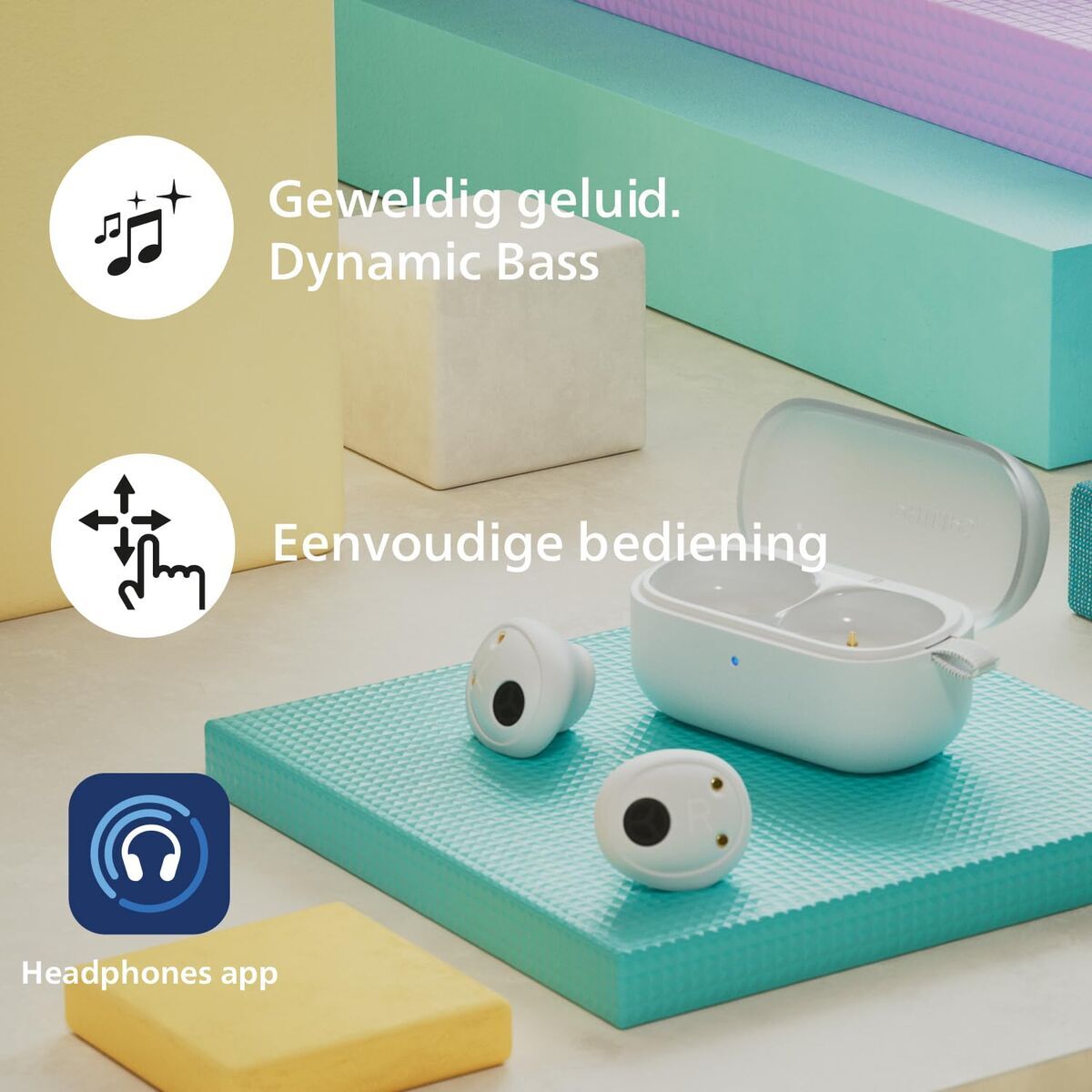 Headphones Philips TAT2149WT White-1