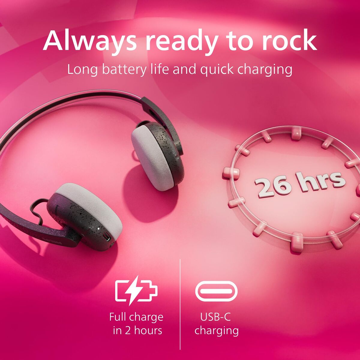 Headphones Philips TAH2000BK Black-4