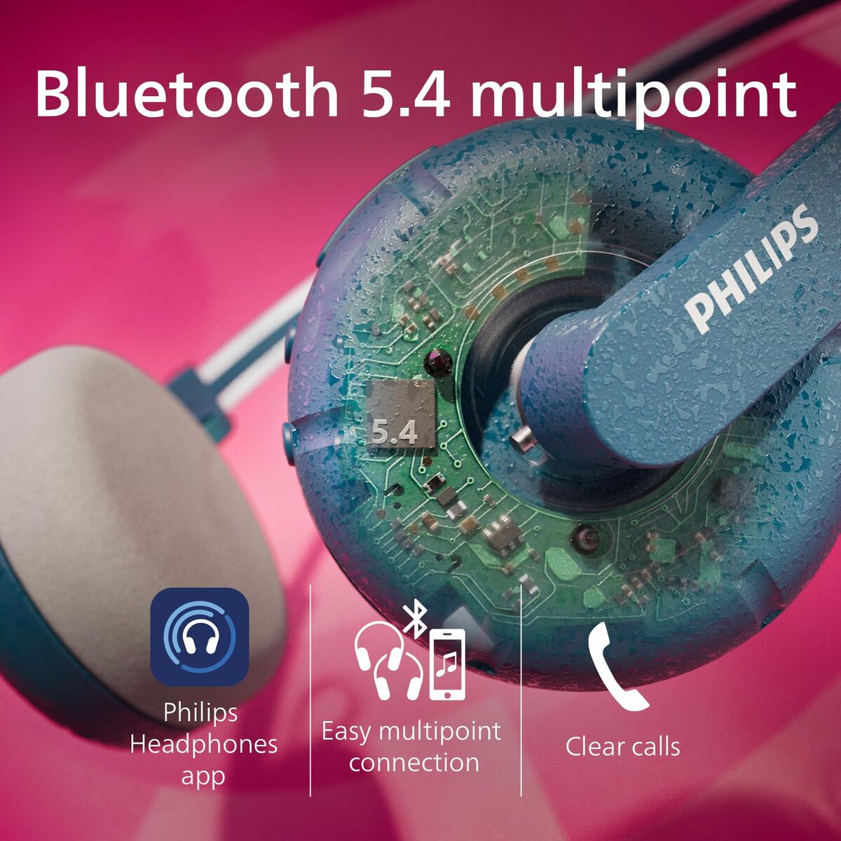 Headphones Philips TAH2000TL Turquoise-3