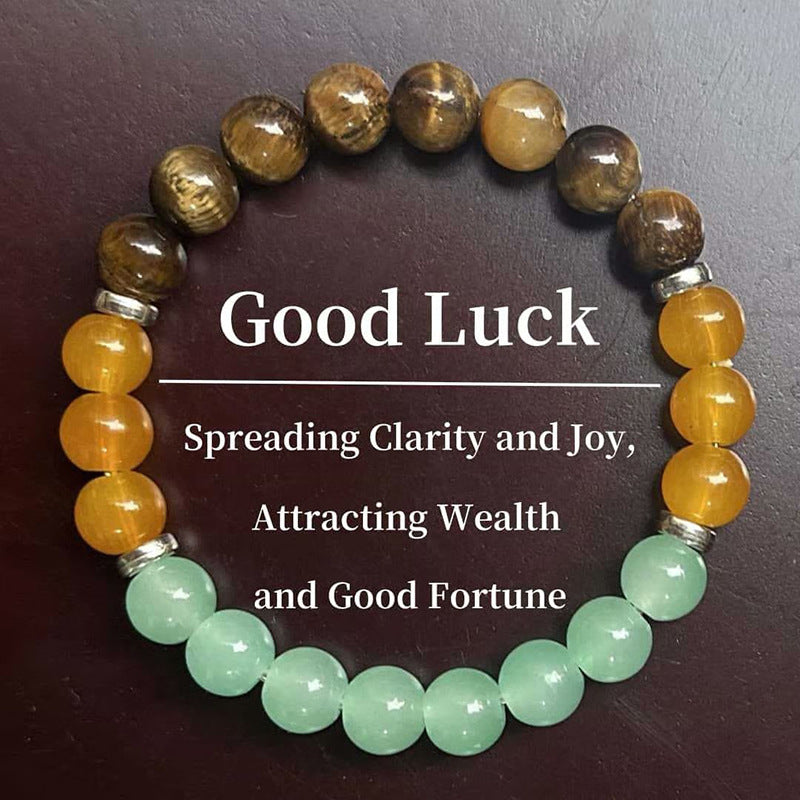 Crystal Tiger Eye Colored Beaded Bracelet Best YouTube Store