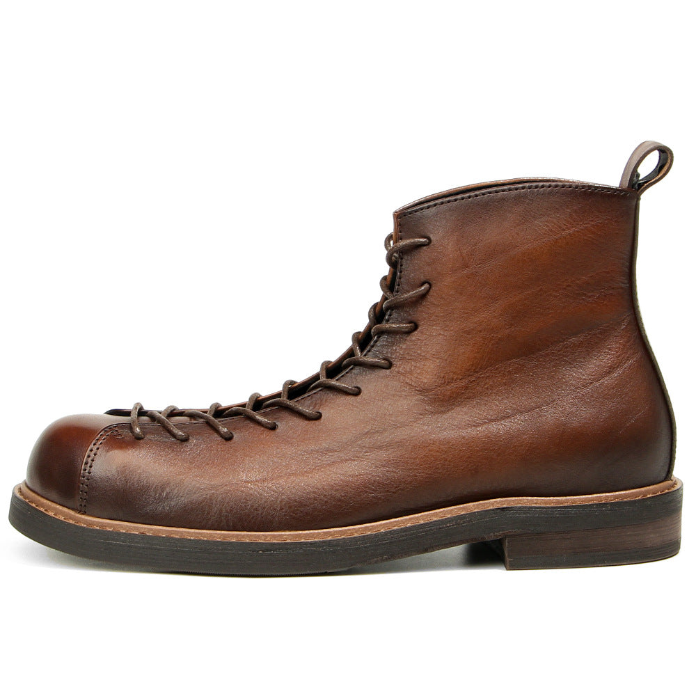 Men's Martin Boots Amekaji Work Genuine Leather Vintage Style Best YouTube Store