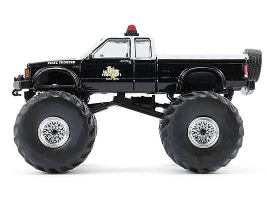 1990 GMC S-15 Monster Truck "Texas Department of Public Safety" Black and White "Kings of Crunch - Hot Pursuit" Special Edition 1/64 Diecast Model Car by Greenlight-1