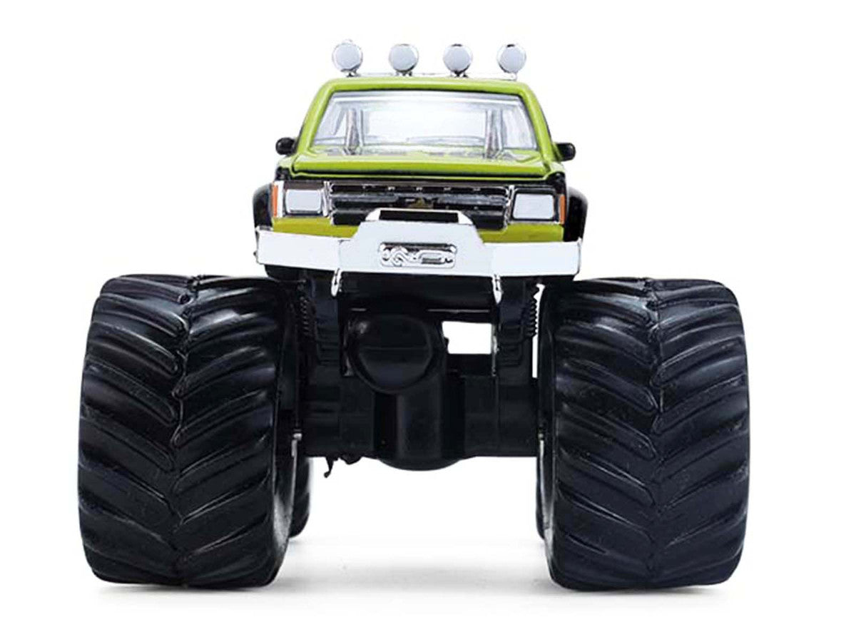 1986 Chevrolet S10 Monster Truck #24 "Raptor" Black and Green with Graphics "Kings of Crunch - Hendrick Motorsports Tribute" Special Edition 1/64 Diecast Model Car by Greenlight Greenlight