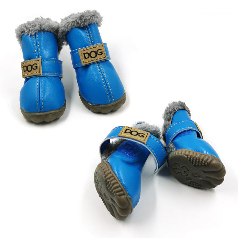 Dog Thick Snow Boots Keep Warm Teddy Autumn And Winter VIP Shoes LadyShow.Store