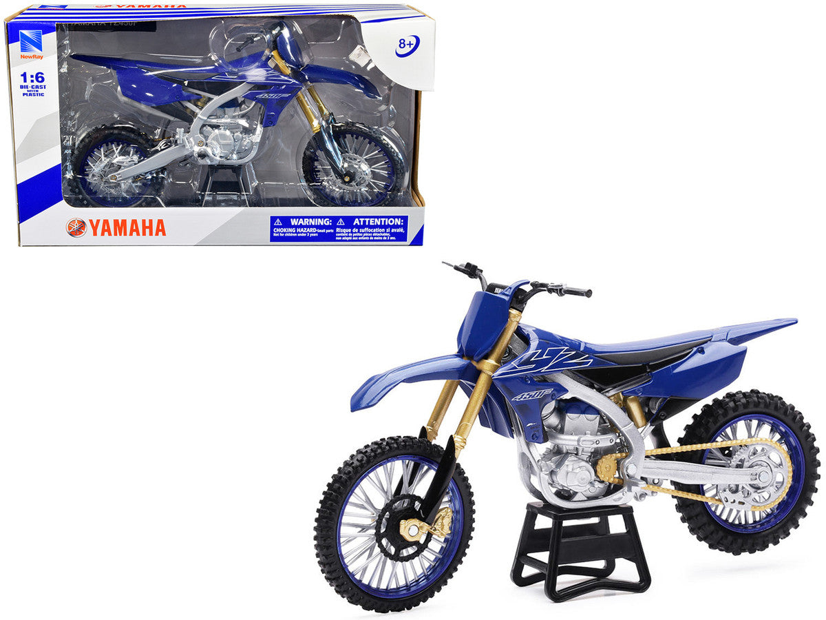Yamaha YZ450F Dirt Bike Motorcycle Blue and Black 1/6 Diecast Model by New Ray New Ray