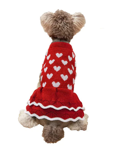 Festive Princess Dress Sweater for Dogs at Christmas Best YouTube Store