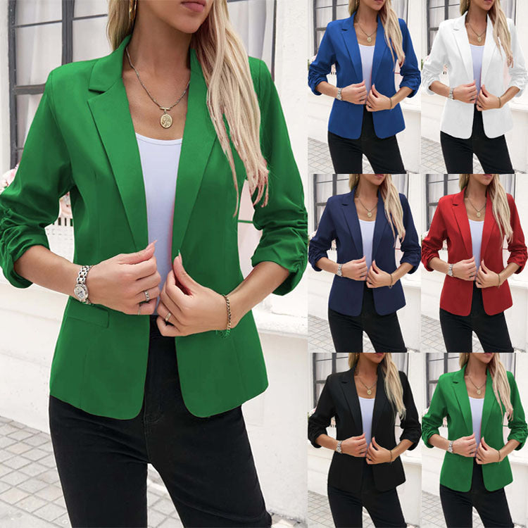 Women's Business Suit Jacket 34 Sleeve Business Casual Jacket LadyShow.Store