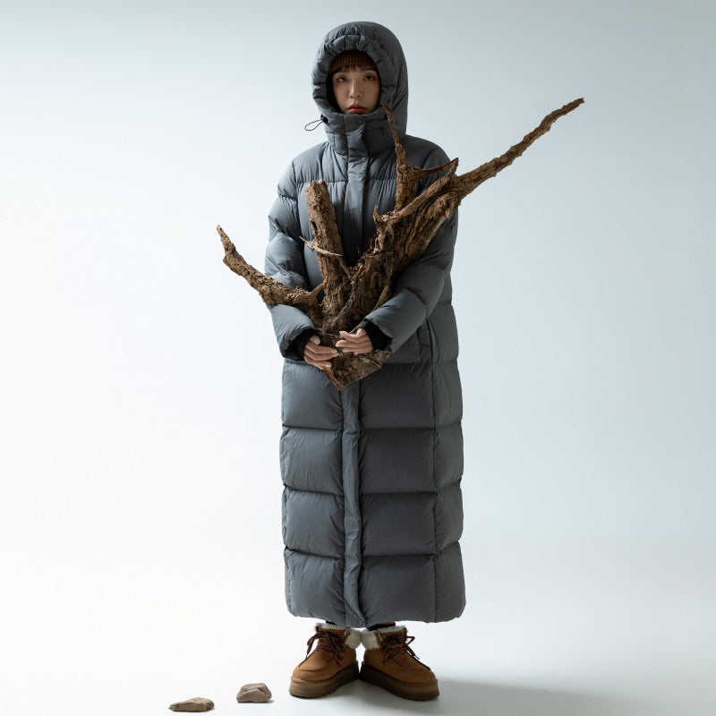 Down Jacket Goose Down Outdoor Thickened Ultra-long Coat LadyShow.Store