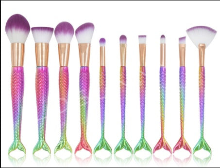 Mermaid Makeup Brushes LadyShow.Store