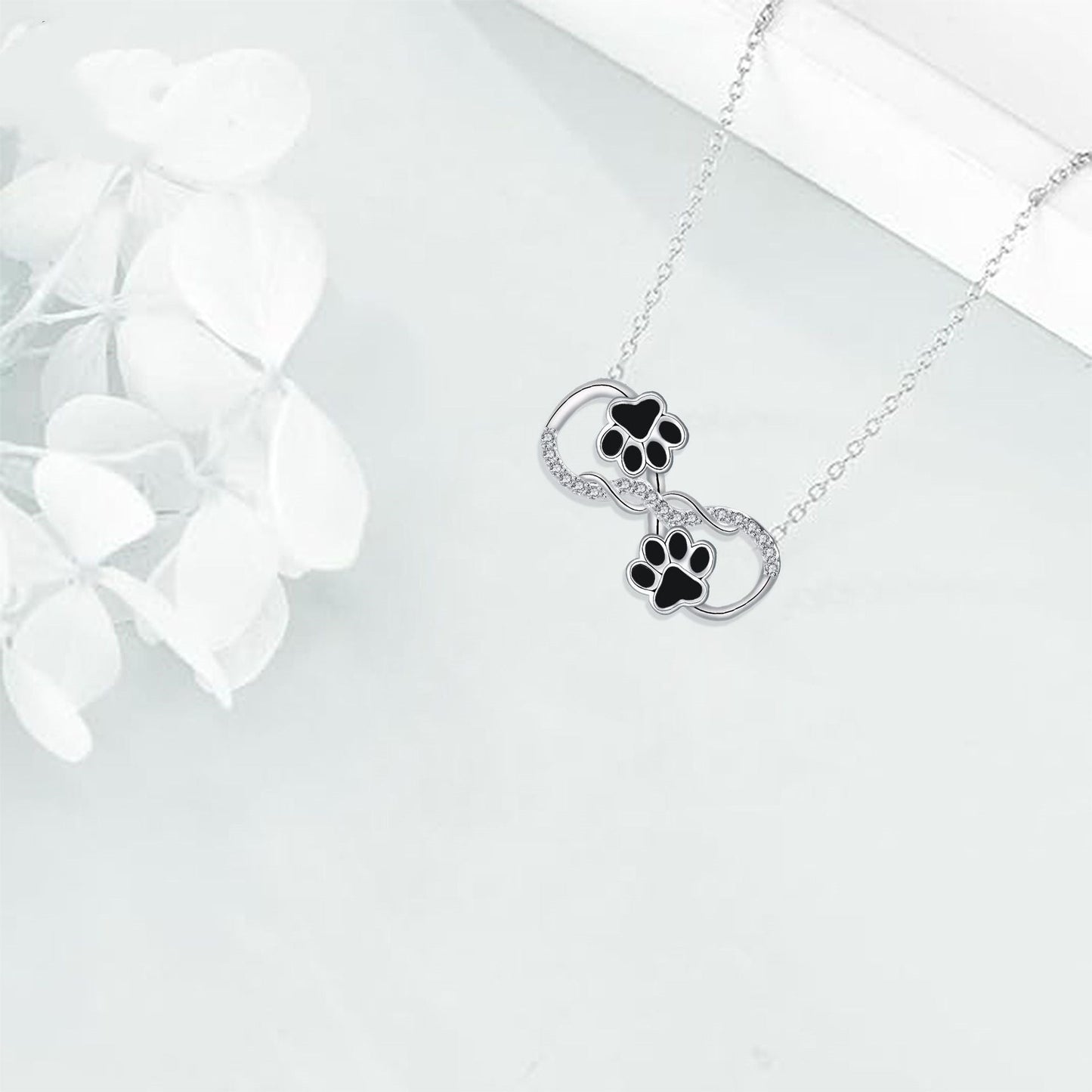 Clavicle Chain Simple Cute Dog's Paw Necklace LadyShow.Store