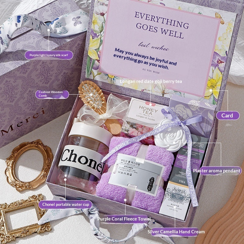 International Women's Day Gift Goddess Bridesmaid Wedding High-end Practical Birthday Gift Box Wedding Guest Gift CJD