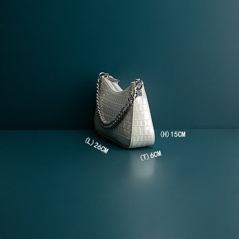 Niche Design Baotou Layer Leather Chain LadyShow.Store