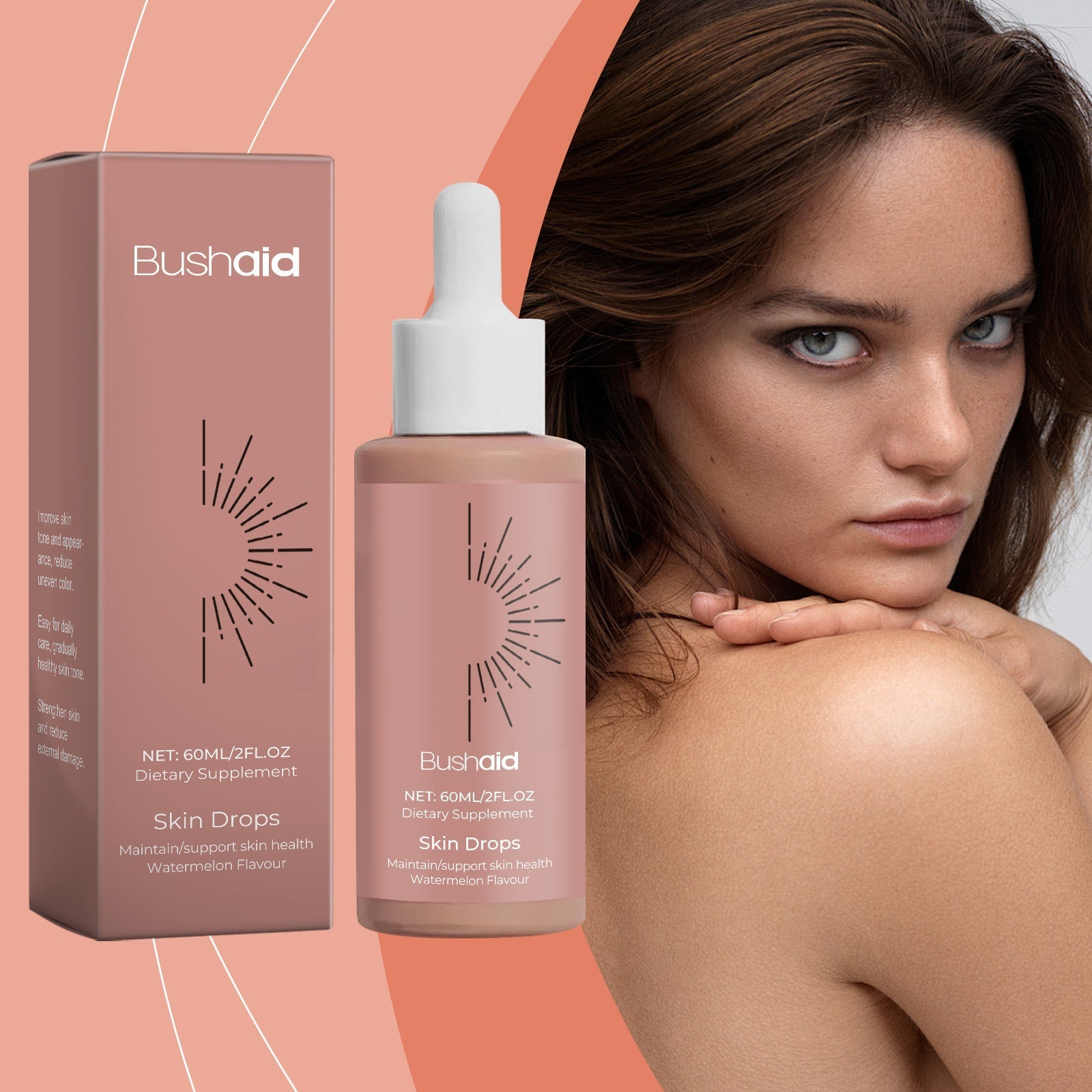 Natural Sunless Tanning Drops Oral Tri Light Beauty
