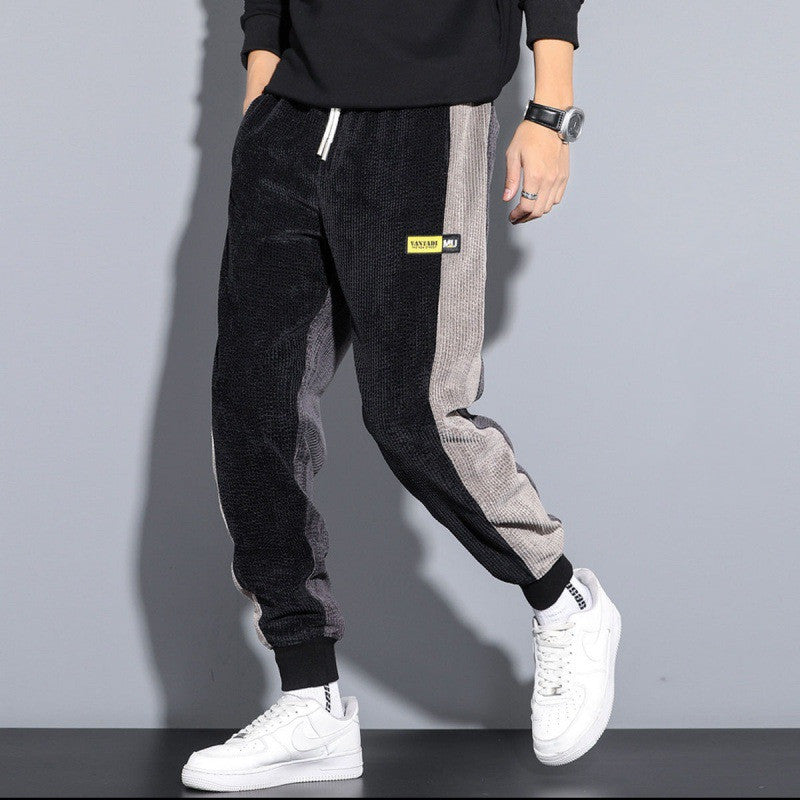 Men's Autumn And Winter Plus Velvet Padded Corduroy Pants Best YouTube Store