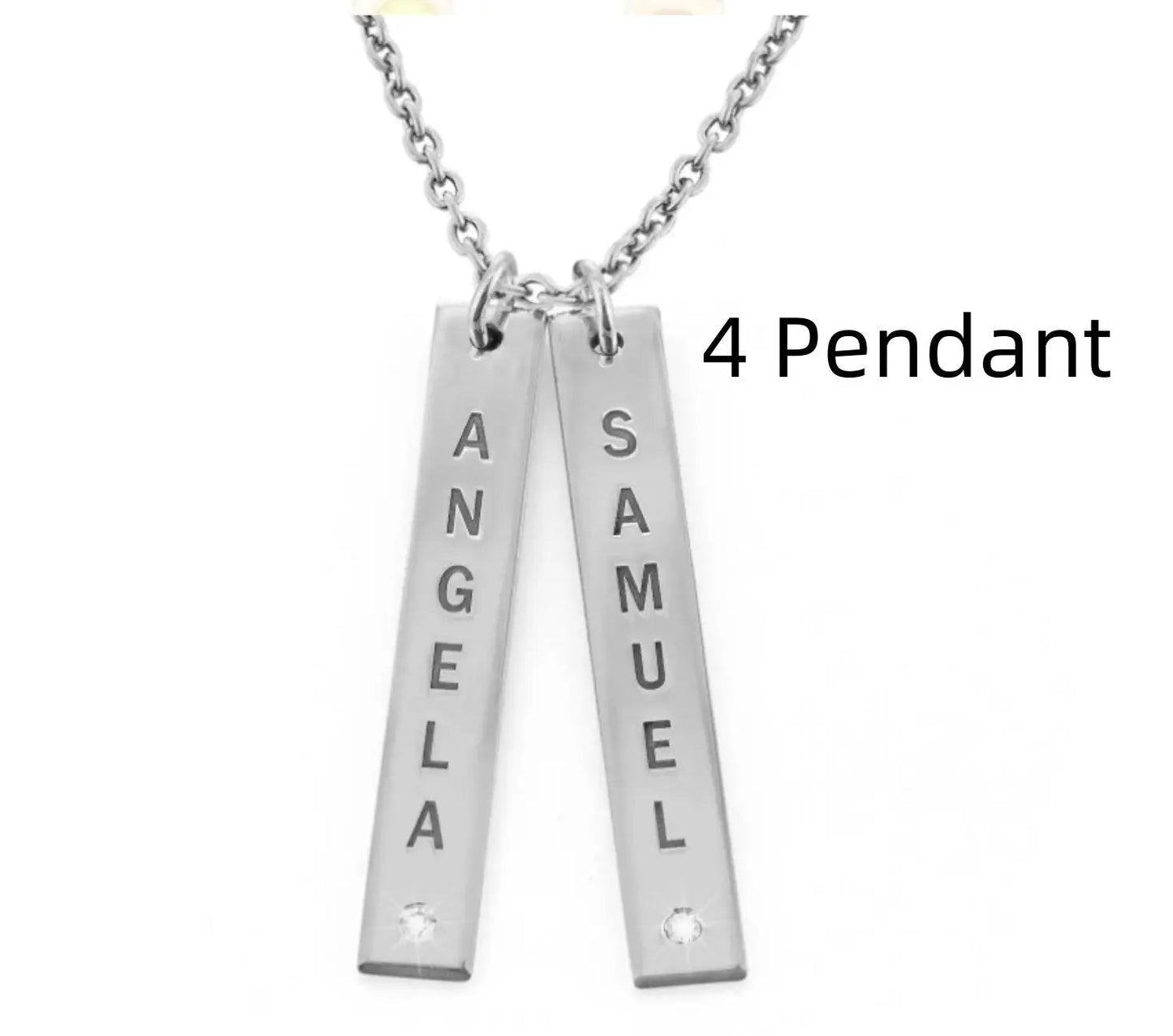 Personalized Vertical Necklace, Mother's Day Gift Maiden-Art
