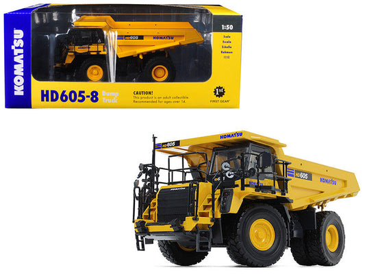 Komatsu HD605-8 Dump Truck 1/50 Diecast Model by First Gear First Gear