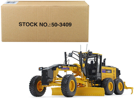 Komatsu GD655-6 Motor Grader with Ripper 1/50 Diecast Model by First Gear First Gear