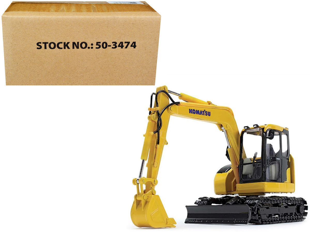 Komatsu PC78US-11 Excavator Yellow 1/50 Diecast Model by DCP/First Gear-0