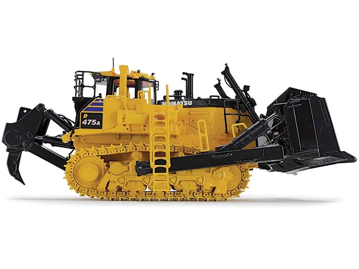 Komatsu D475A-8 Dozer with Ripper Yellow 1/50 Diecast Model by First Gear First Gear