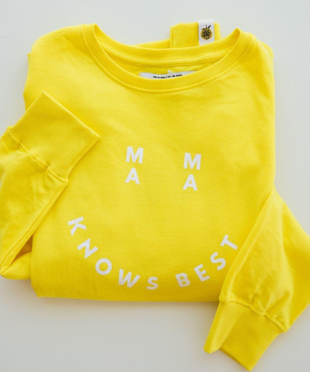 Smiley Mama Knows Best Sweatshirt-1