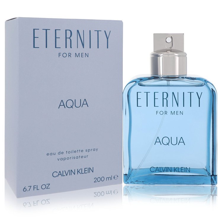 Eternity Aqua by Calvin Klein Eau De Toilette Spray 6.7 oz (Men) W2B