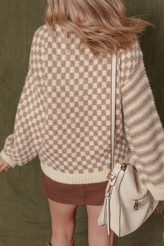 Sofia Shoulder Balloon Sleeve Sweater-1