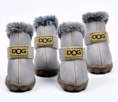 Dog Thick Snow Boots Keep Warm Teddy Autumn And Winter VIP Shoes LadyShow.Store